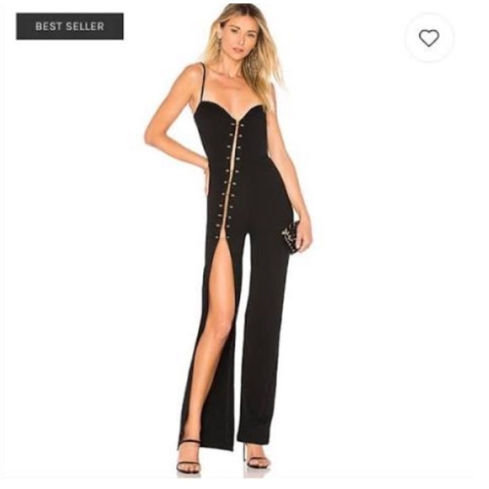 HOURS BLACK ALBA JUMPSUIT